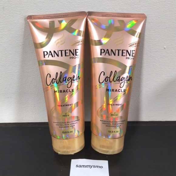 Pantene Pro-V Collagen Miracle Treatment For Damaged Hair 13.5 fl oz x2 - Picture 1 of 4